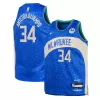 Youth Milwaukee Bucks Giannis Antetokounmpo #34 Swingman Jersey 2023/24 - City Edition - uafactory