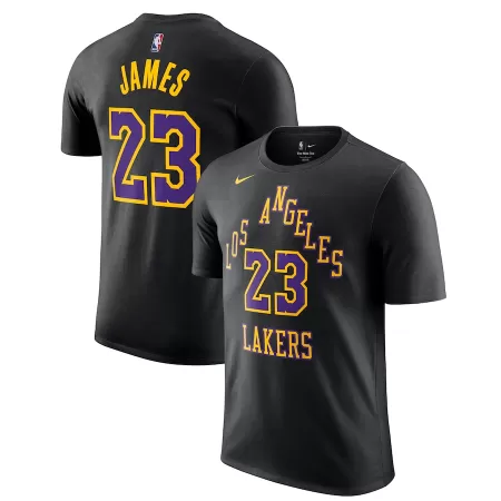 Los Angeles Lakers LeBron James #23 2023/24 Swingman Jersey Black for men - City Edition - uafactory