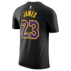 Los Angeles Lakers LeBron James #23 2023/24 Swingman Jersey Black for men - City Edition - uafactory