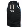 Atlanta Hawks Trae Young #11 2023/24 Swingman Jersey Black for men - City Edition - uafactory