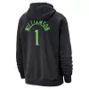 Men's New Orleans Pelicans Zion Williamson #1 2023/24 Hoodie Black - uafactory