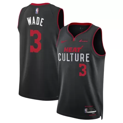 Miami Heat DWYANE WADE #3 2023/24 Swingman Jersey for men - City Edition - uafactory