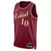 Cleveland Cavaliers Darius Garland #10 2023/24 Swingman Jersey Wine for men - City Edition - uafactory