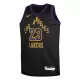 Youth Los Angeles Lakers Lebron James #23 Black Swingman Jersey 2023/24 - City Edition - uafactory