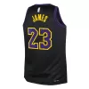 Youth Los Angeles Lakers Lebron James #23 Black Swingman Jersey 2023/24 - City Edition - uafactory