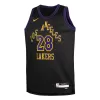 Youth Los Angeles Lakers Rui Hachimura #28 Black Swingman Jersey 2023/24 - City Edition - uafactory