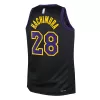 Youth Los Angeles Lakers Rui Hachimura #28 Black Swingman Jersey 2023/24 - City Edition - uafactory