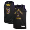 Youth Los Angeles Lakers Anthony Davis #3 Black Swingman Jersey 2023/24 - City Edition - uafactory