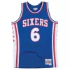 Philadelphia 76ers Julius Erving #6 1976/77 Swingman Jersey Blue for men - uafactory