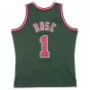 Chicago Bulls Derrick Rose #1 2008/09 Swingman Jersey Green for men - uafactory