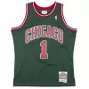 Chicago Bulls Derrick Rose #1 2008/09 Swingman Jersey Green for men - uafactory