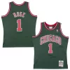 Chicago Bulls Derrick Rose #1 2008/09 Swingman Jersey Green for men - uafactory