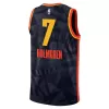 Oklahoma City Thunder Chet Holmgren #7 Swingman Jersey Black for men - City Edition - uafactory