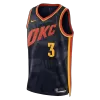 Oklahoma City Thunder GIDDEY #3 2023/24 Swingman Jersey Black for men - City Edition - uafactory