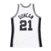 Men's San Antonio Spurs Tim Duncan #21 white Retro Jersey 1998/99 - uafactory