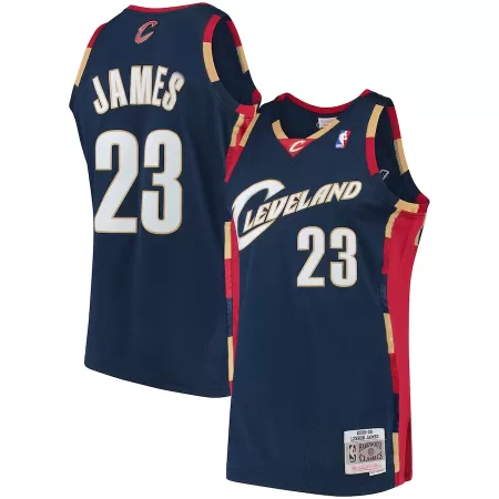 Men's Cleveland Cavaliers LeBron James #23 Navy Retro Jersey - uafactory