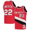 Men's Portland Trail Blazers Clyde Drexler #22 Red Retro Jersey 1983/84 - uafactory