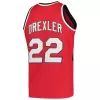 Men's Portland Trail Blazers Clyde Drexler #22 Red Retro Jersey 1983/84 - uafactory