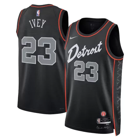 Detroit Pistons Jaden Ivey #23 2023/24 Swingman Jersey Black for men - City Edition - uafactory