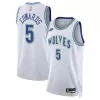 Men's Minnesota Timberwolves Anthony Edwards #5 Retro Jersey 2023/24 - Classic Edition - uafactory