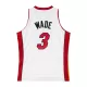Men's Miami Heat Dwyane Wade #3 White Retro Jersey 2005/06 - uafactory