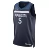 Minnesota Timberwolves Anthony Edwards #5 Swingman Jersey Navy for men - Association Edition - uafactory