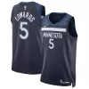 Minnesota Timberwolves Anthony Edwards #5 Swingman Jersey Navy for men - Association Edition - uafactory