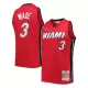 Men's Miami Heat Dwyane Wade #3 Red Retro Jersey 2005/06 - uafactory