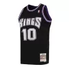 Men's Sacramento Kings Mike Bibby #10 Black Retro Jersey 2001/02 - uafactory