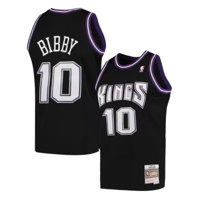 Men's Sacramento Kings Mike Bibby #10 Black Retro Jersey 2001/02 - uafactory