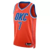 Oklahoma City Thunder Chet Holmgren #7 Swingman Jersey Orange for men - Statement Edition - uafactory