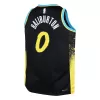 Indiana Pacers Tyrese Haliburton #0 2023 Swingman Jersey Black for men - City Edition - uafactory