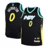 Indiana Pacers Tyrese Haliburton #0 2023 Swingman Jersey Black for men - City Edition - uafactory