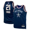 All Star Joel Embiid #21 2024 Swingman Jersey Navy for men - uafactory