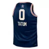 All Star Jayson Tatum #0 2024 Swingman Jersey Navy for men - uafactory