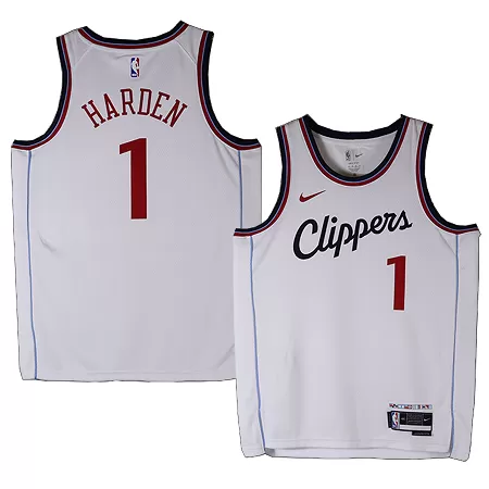 Los Angeles Clippers James Harden #1 2024/25 Swingman Jersey White for men - Association Edition - uafactory