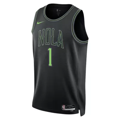 New Orleans Pelicans 2023/24 Swingman Jersey Black for men - City Edition - uafactory