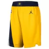 Men's Indiana Pacers Gold Basketball Shorts - Statement Edition - uafactory