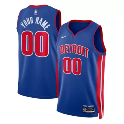 Men's Detroit Pistons Swingman NBA Custom Jersey - Icon Edition - uafactory