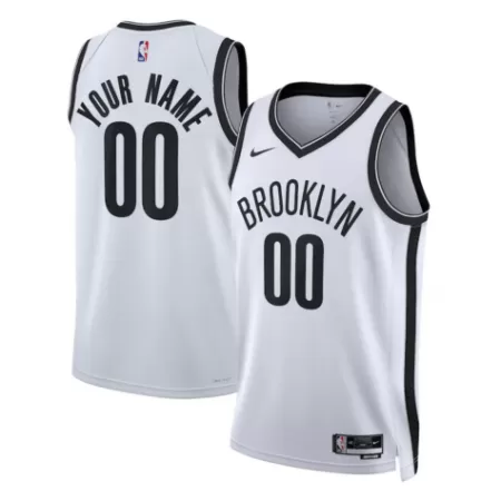 Men's Brooklyn Nets Swingman NBA Custom Jersey - Association Edition - uafactory