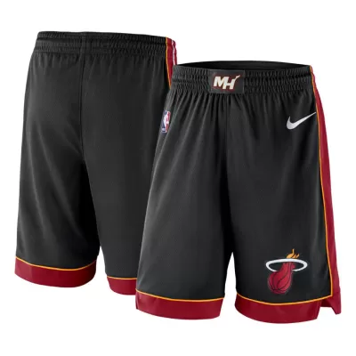 Men's Miami Heat Black Basketball Shorts 2019/20 - Icon Edition - uafactory