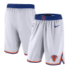 Men's New York Knicks White Basketball Shorts - Association Edition - uafactory