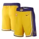 Men's Los Angeles Lakers Yellow Basketball Shorts - Icon Edition - uafactory